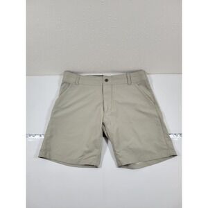 KUHL Hiking Shorts Mens 34 Khaki Excellent Lightweight Stretch Utility Pocket